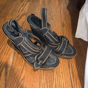 fendi wedge sandals